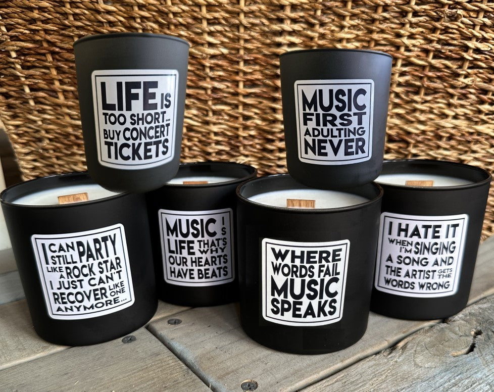 Music Sayings – Shining Sol Candles